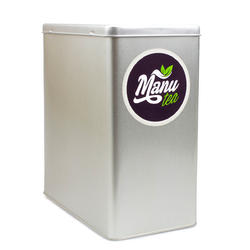PLECHOVÁ DÓZA STRIEBORNÁ - 500g - 1000 g