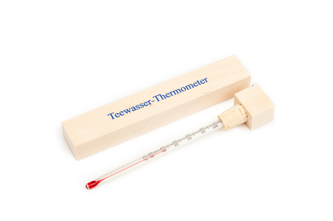 E-shop Čajový teplomer v drevenom puzdre