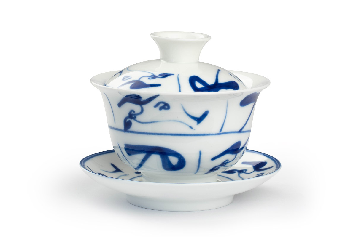 E-shop Gaiwan - porcelánový hrnček s dekorom - 140ml